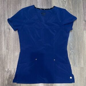 Women's Navy Blue Scrub Top